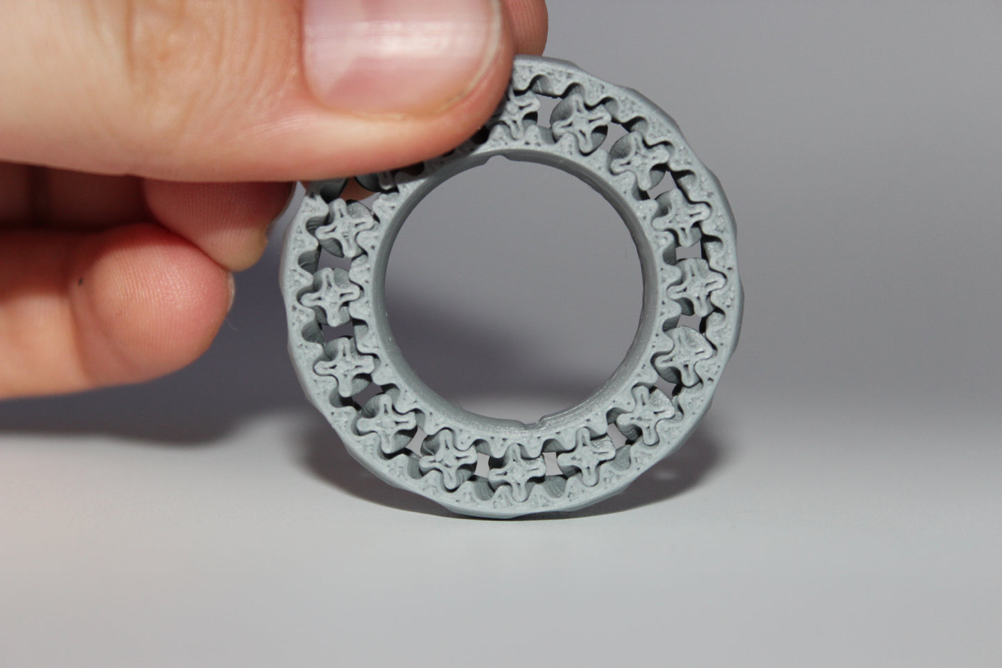 3D Printed Stress Spin Toy (Grey)